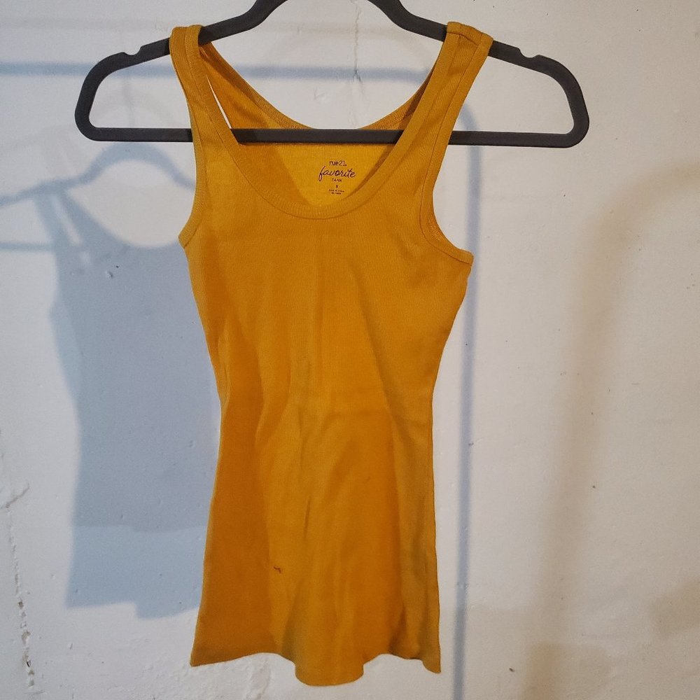 Rue21 Small Mustard Yellow Tank